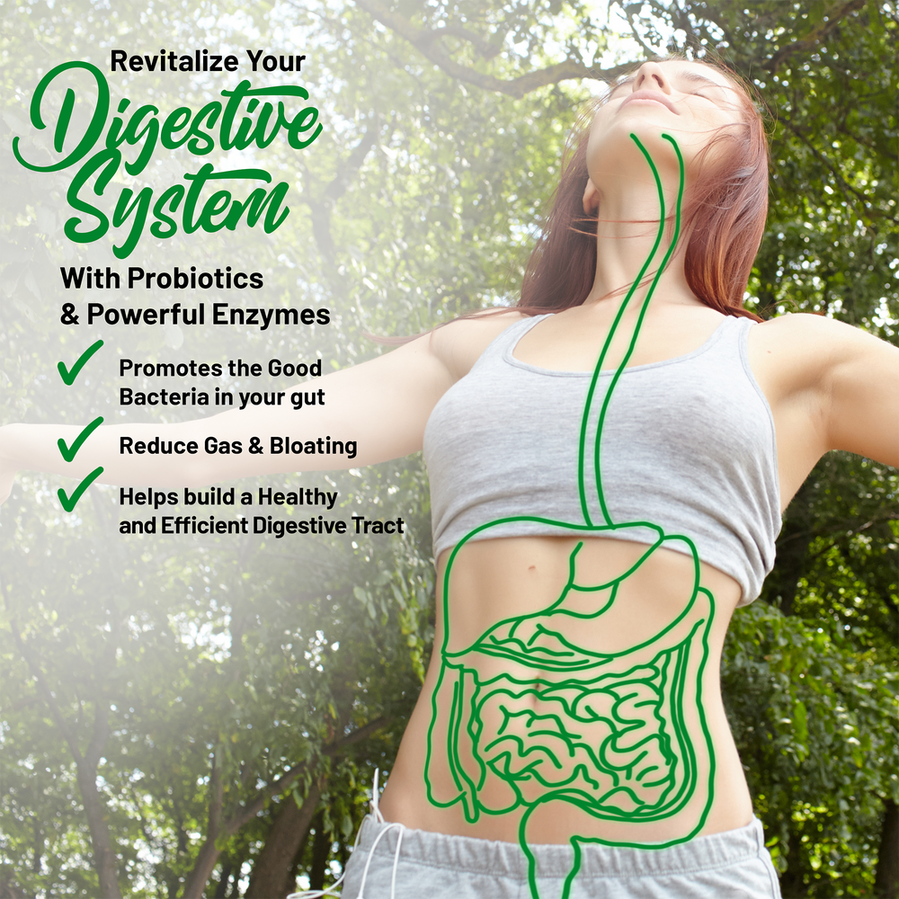 ORGANIC Super Greens + Digestion  (Lemon/Mint - Vegan) 30 Serving